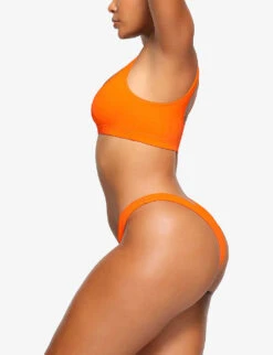 Tanga Mid-rise Recycled Stretch-nylon Bikini Bottoms -Women Clothing Store R04189634 ORANGE ALT02