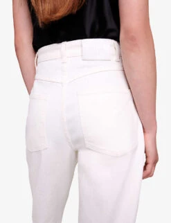 Maje Popop Straight-leg Stretch-denim Jeans 11 Maje Popop Straight-leg Stretch-denim Jeans -Women Clothing Store R04190849 BLANC ALT05