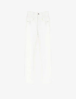 Maje Popop Straight-leg Stretch-denim Jeans