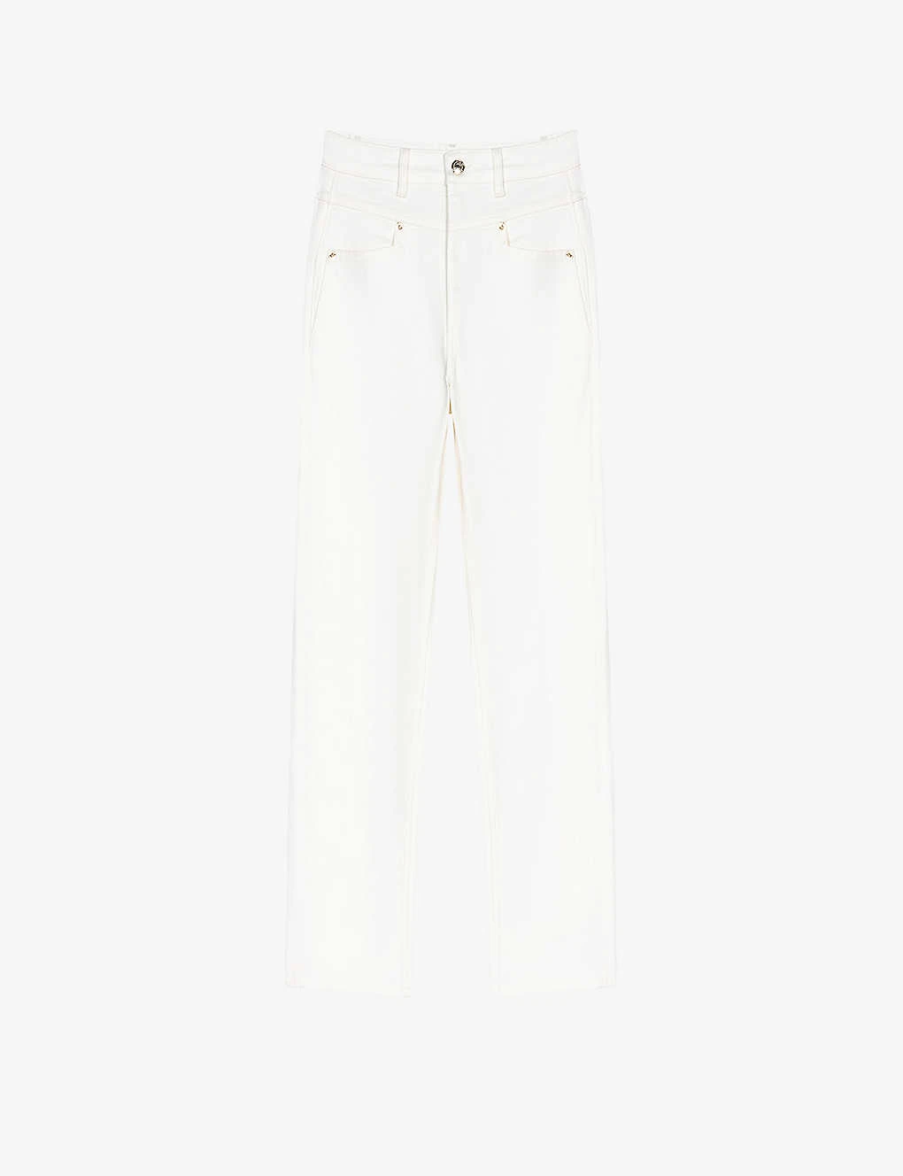 Maje Popop Straight-leg Stretch-denim Jeans 1 Maje Popop Straight-leg Stretch-denim Jeans