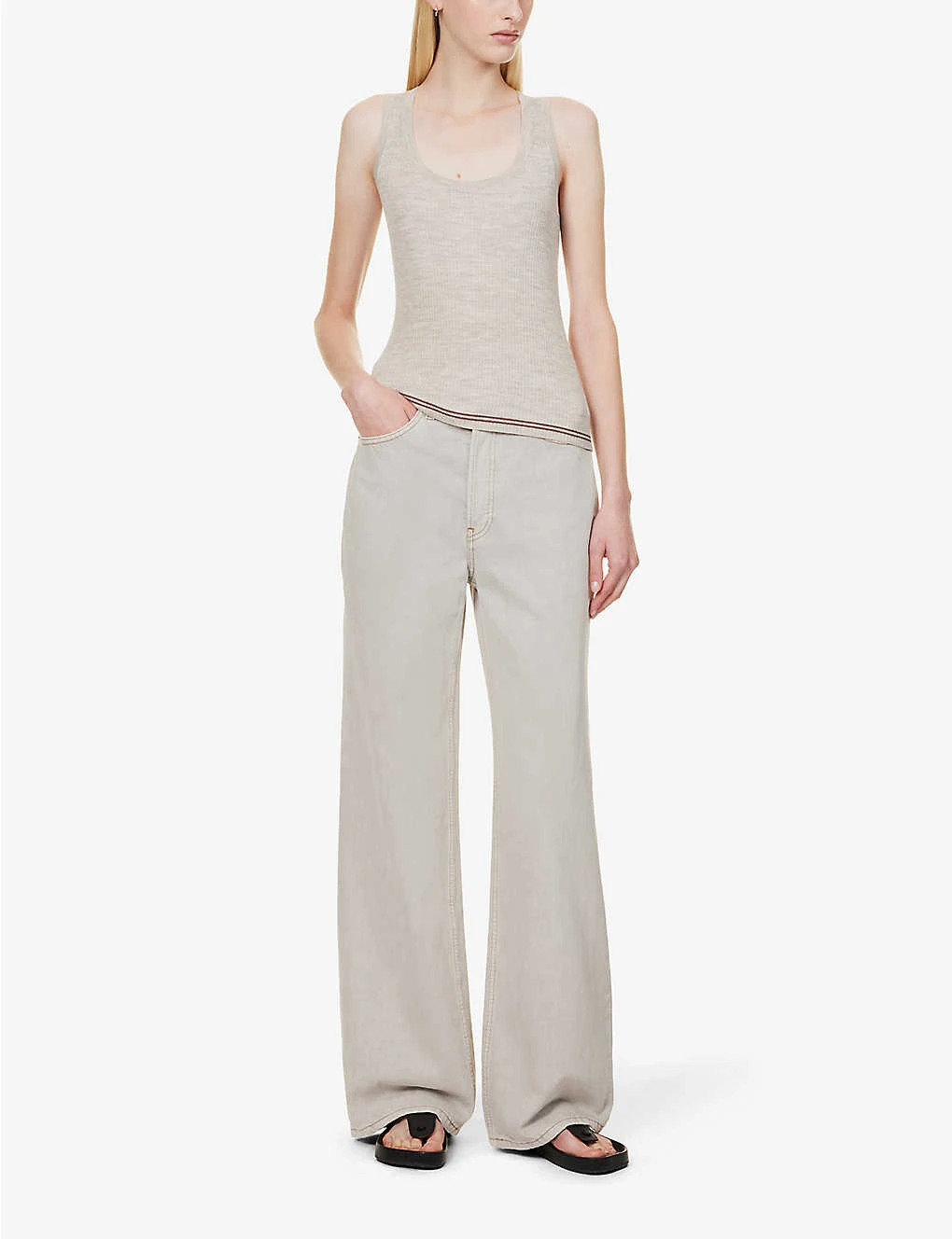 RE/DONE Wide-leg High-rise Denim Jeans 2 RE/DONE Wide-leg High-rise Denim Jeans - Image 2