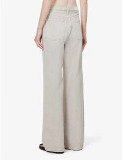 RE/DONE Wide-leg High-rise Denim Jeans 9 RE/DONE Wide-leg High-rise Denim Jeans -Women Clothing Store R04192454 GREYISH ALT03