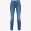MOTHER Dazzler Straight-leg Mid-rise Stretch-denim Jeans