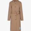 Marni Deconstructed-shoulder Adjustable-belt Relaxed-fit Wool-blend Hooded Coat
