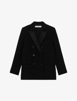 IRO Adelaide Double-breasted Tweed Blazer