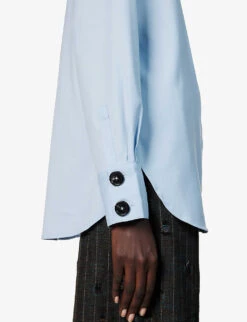 Thomas Relaxed-fit Wool Overshirt -Women Clothing Store R04197560 POWDERBLUE ALT05