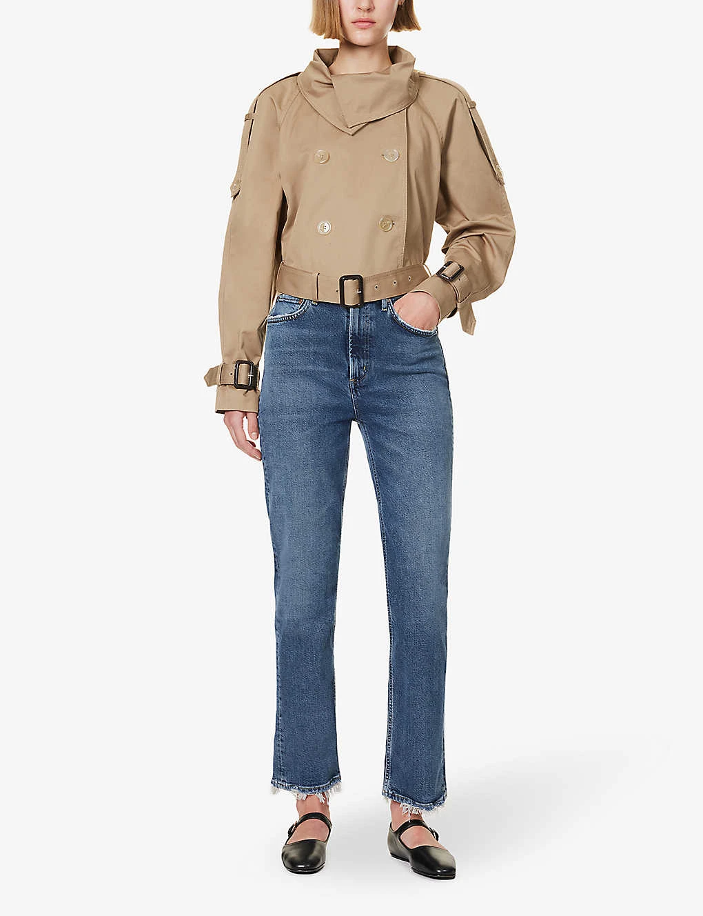 AGOLDE Stovepipe High-rise Stretch-organic-cotton And Rayon Blend Denim Jeans 2 AGOLDE Stovepipe High-rise Stretch-organic-cotton And Rayon Blend Denim Jeans - Image 2