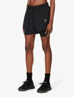 Adidas By Stella Mccartney TruePurpose 2in1 Stretch-recycled Polyester Shorts 7 Adidas By Stella Mccartney TruePurpose 2in1 Stretch-recycled Polyester Shorts -Women Clothing Store R04201632 BLACK ALT02