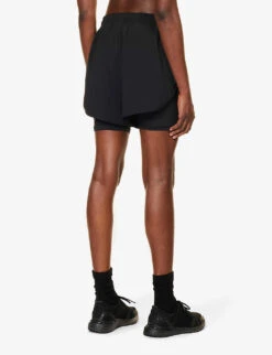 Adidas By Stella Mccartney TruePurpose 2in1 Stretch-recycled Polyester Shorts 8 Adidas By Stella Mccartney TruePurpose 2in1 Stretch-recycled Polyester Shorts -Women Clothing Store R04201632 BLACK ALT03