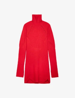 Zadig & Voltaire Viky Pointelle ZV-knit Merino-wool Mini Dress