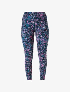 Sweaty Betty Power 7/8 Abstract-print Stretch-woven Leggings