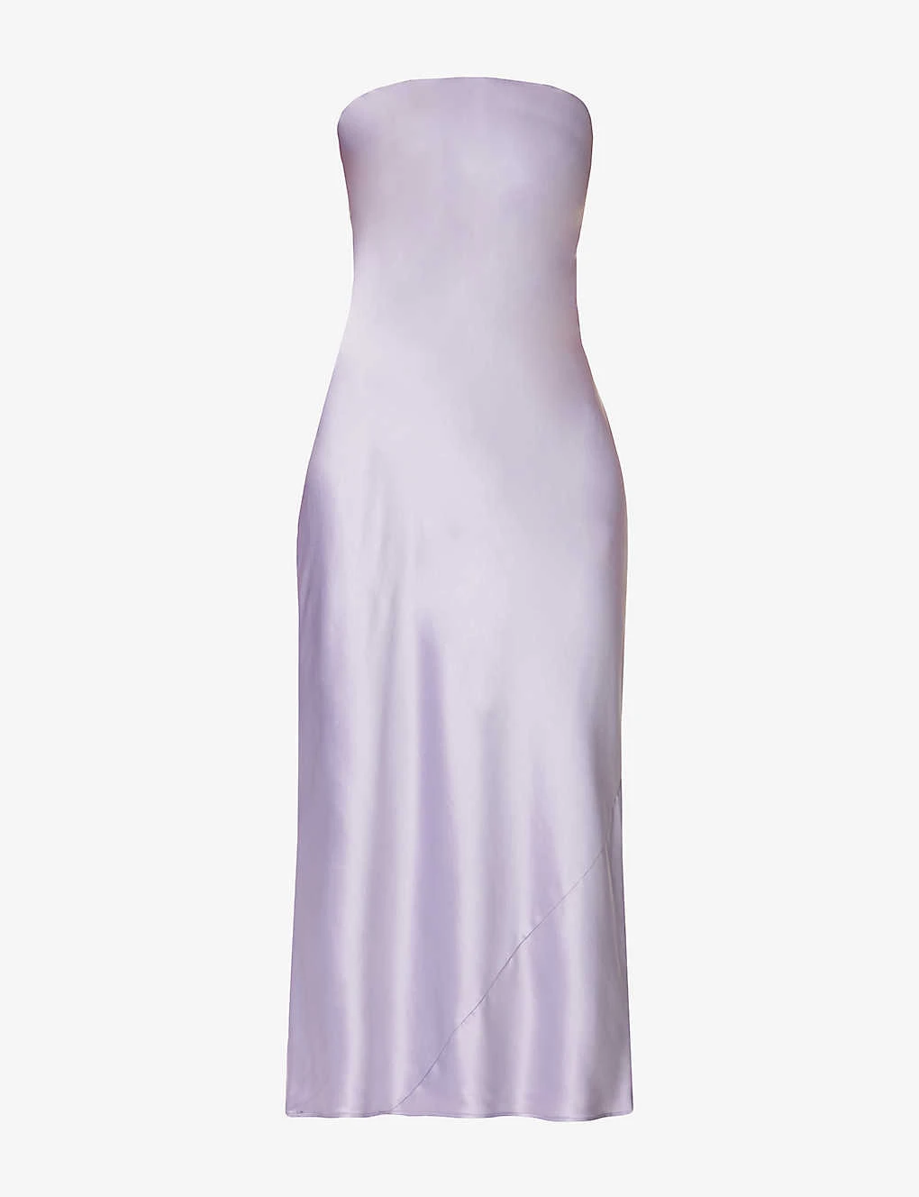 Joana Strapless Silk Midi Dress 1 Joana Strapless Silk Midi Dress