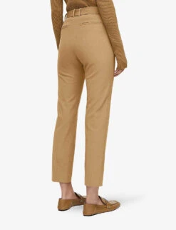 Joseph Coleman Structured-waist Straight-leg Mid-rise Woven Trousers -Women Clothing Store R04203888 CASSONADE ALT02