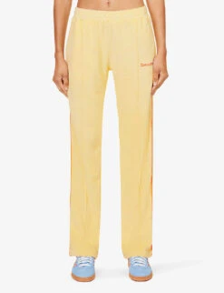 Serif Brand-embroidered High-rise Cotton-towelling Jogging Bottoms 7 Serif Brand-embroidered High-rise Cotton-towelling Jogging Bottoms -Women Clothing Store R04205030 ALMOND ALT02