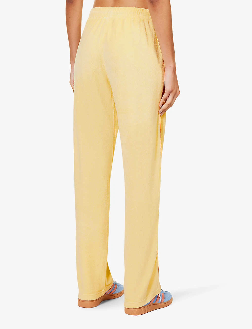 Serif Brand-embroidered High-rise Cotton-towelling Jogging Bottoms 4 Serif Brand-embroidered High-rise Cotton-towelling Jogging Bottoms - Image 4