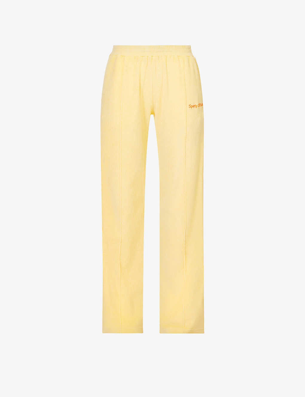 Serif Brand-embroidered High-rise Cotton-towelling Jogging Bottoms 1 Serif Brand-embroidered High-rise Cotton-towelling Jogging Bottoms